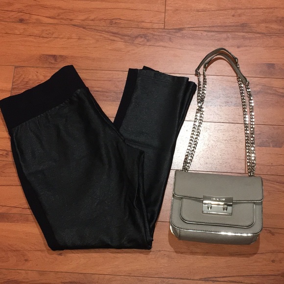 Arden B Pants - Black leather (faux) leggings from Arden B